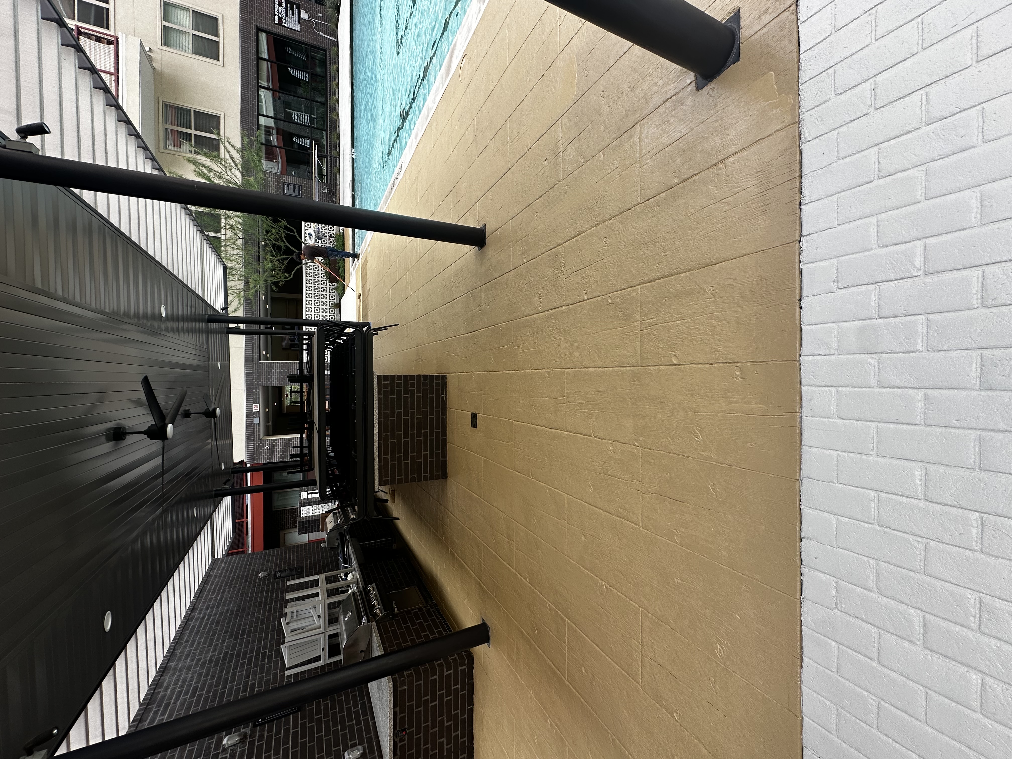 Concrete Patio Pool Stain